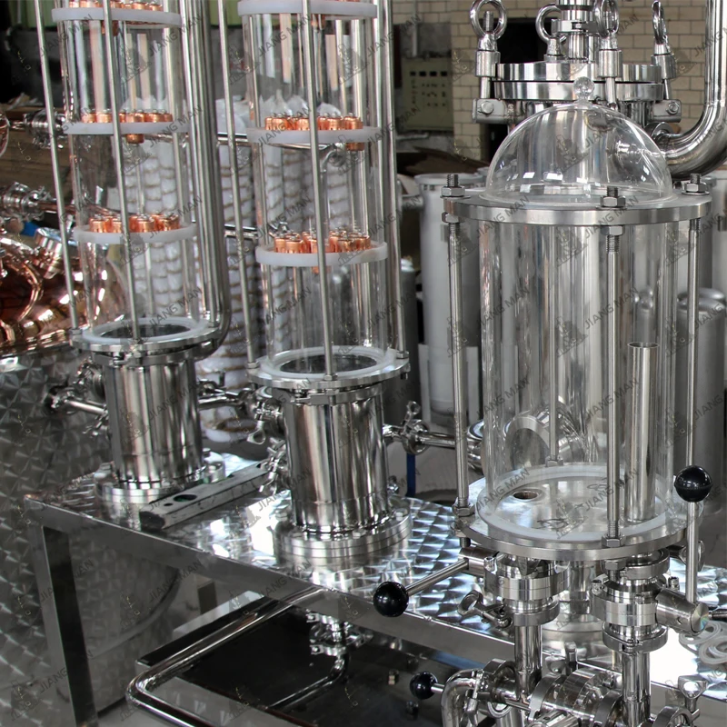 400 L Vodka Distillery Equipment Copper Alcohol Distiller  Gin Column Alembic Distilling Machine