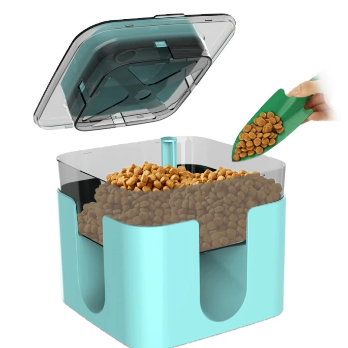 Interactive Button Trigger Pet Puzzle Treat Dispensing Toys Dog and Cat Food Dispenser Plastic Bowls Food Storage for Pets ABS