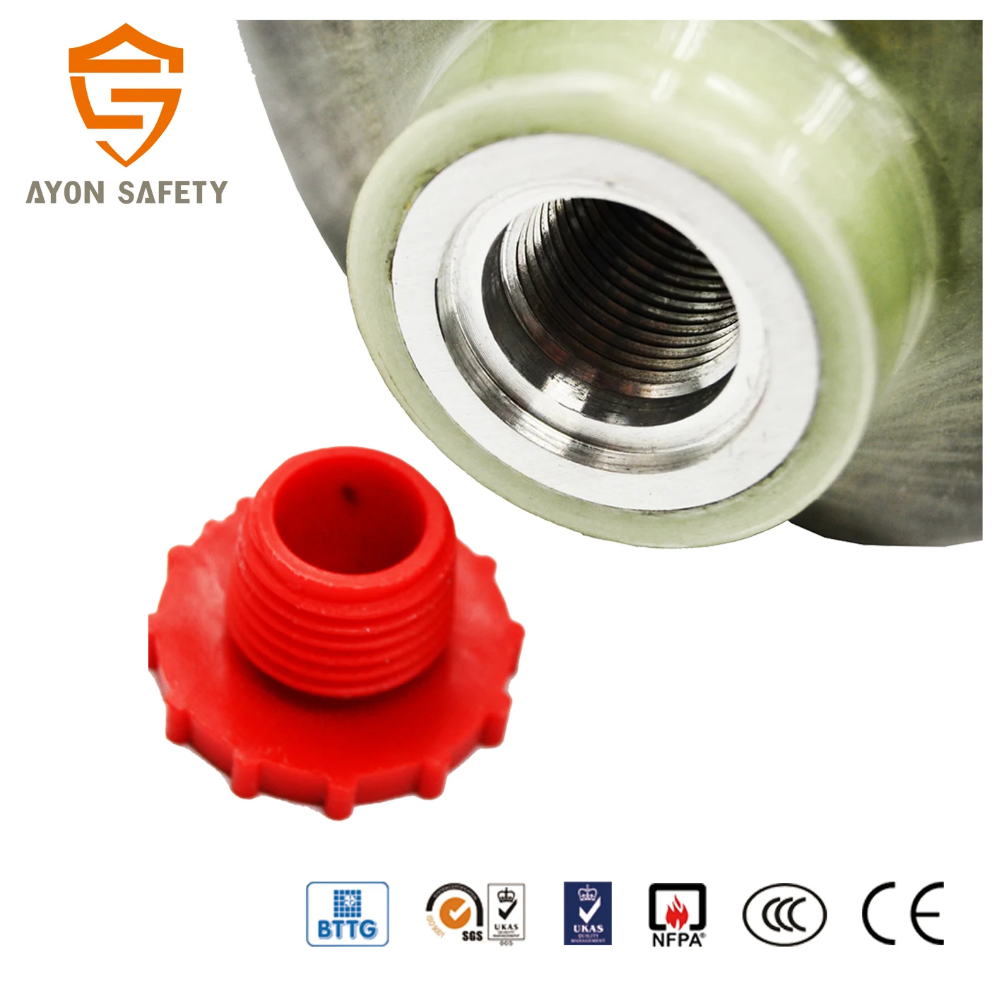 Hot Sale 3L composite gas cylinder carbon fiber cylinder for diving air respirator