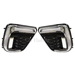 For Subaru Forester 2019 2020 2021 LED DRL Daytime Running Light Daylight Fog light yellow turn signal lamp