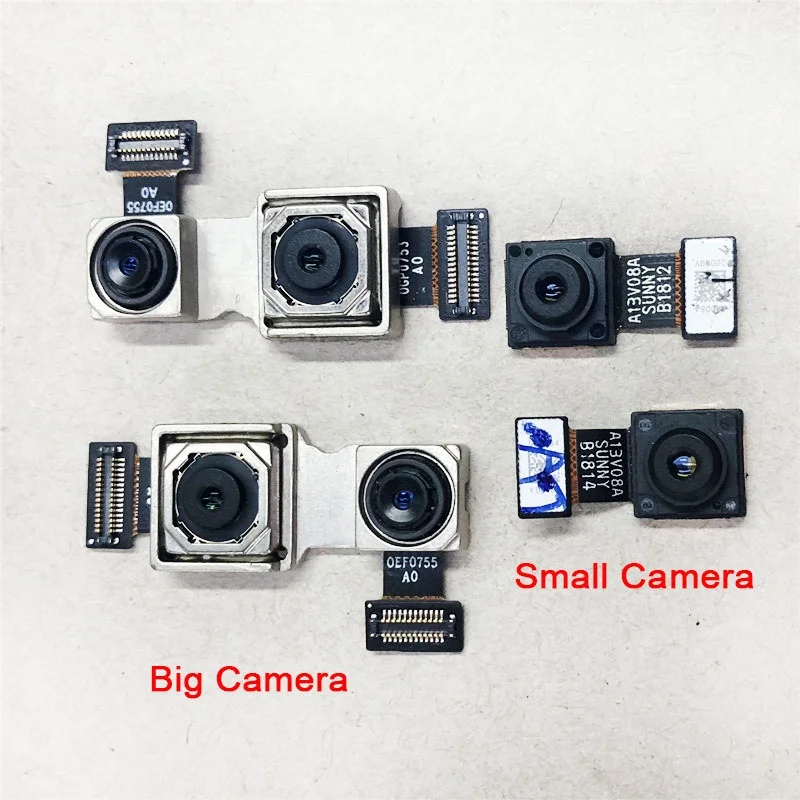 Original For Xiaomi Redmi Note 5 Pro Rear Back Big Camera Module Flex Cable For Redmi Note 5 Front Small Camera Replacement