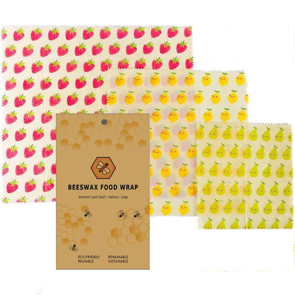 
Manufacture Amazon hot Selling Eco Friendly Reusable Beeswax Food Bee Wax Storage Wrap 