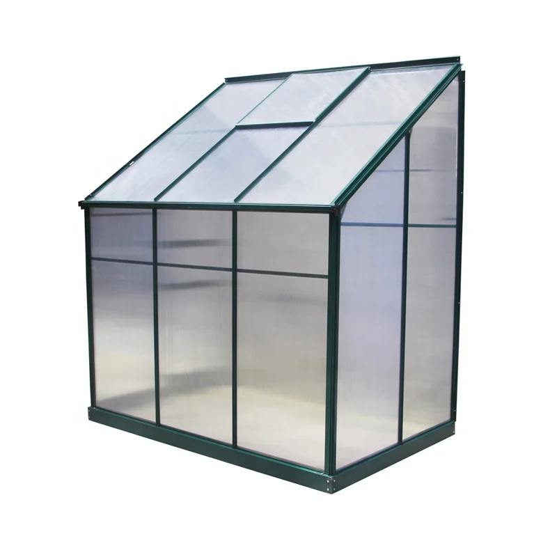 2.4 square meter UV coating polycarbonate sheet lean-to garden