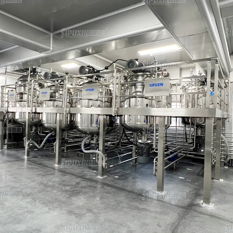 Factory Price High Speed Vacuum homogenizing emulsifying homogenizer emulsifier cosmetic cream mixer