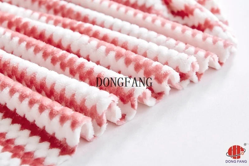 wholesale printed  blanket polyester jacquard  fabric embroidery fabric blanket thick coral fleece bed blankets throws