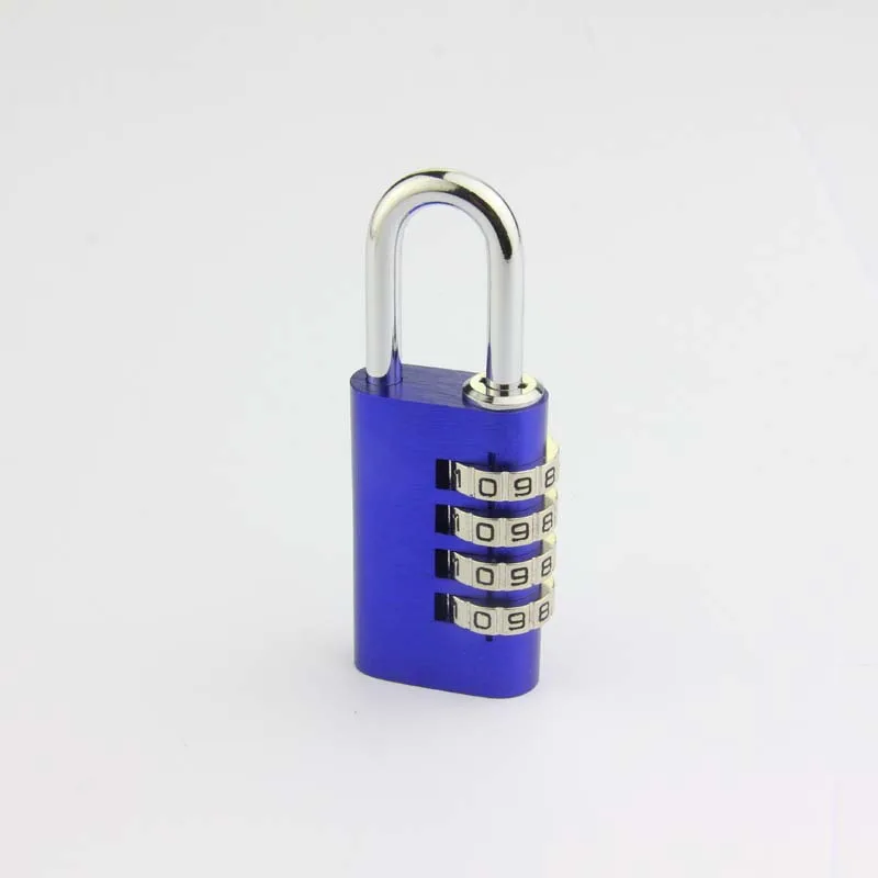 High Safety Anti-Cut Steel Shackle Luggage Locks 4 Digit Combination Keyed Alike Suitcase lock padlock