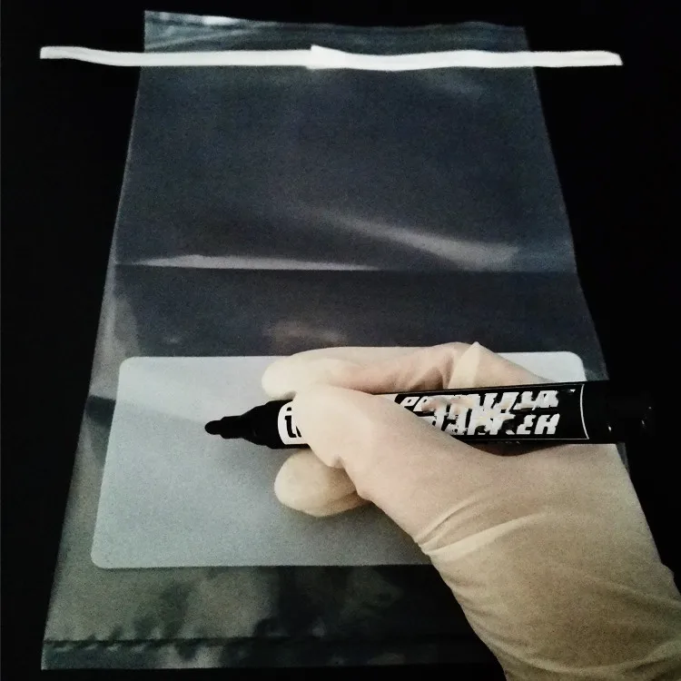 Lab Supplies sterile plastic laboratory sampling collection carrier bags wire closure bag