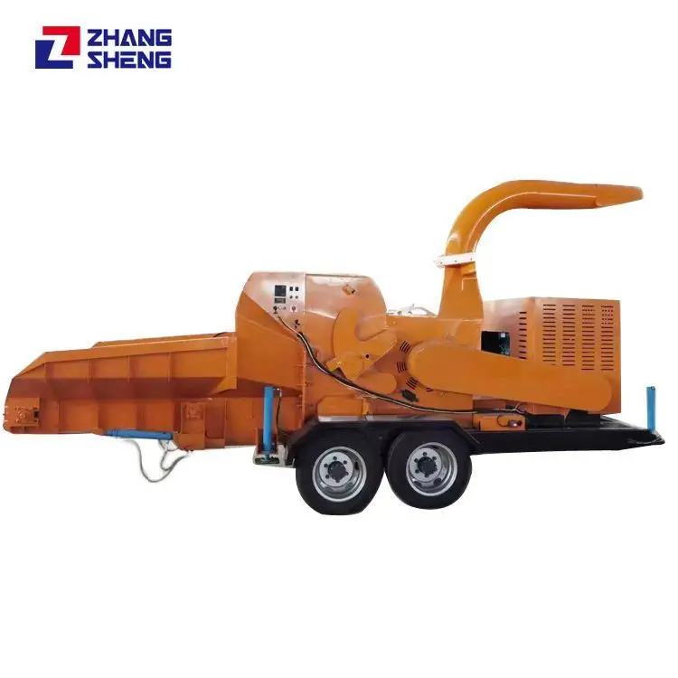 large capacity diesel wood chipper 12 inch hydraulic feed wood chipper