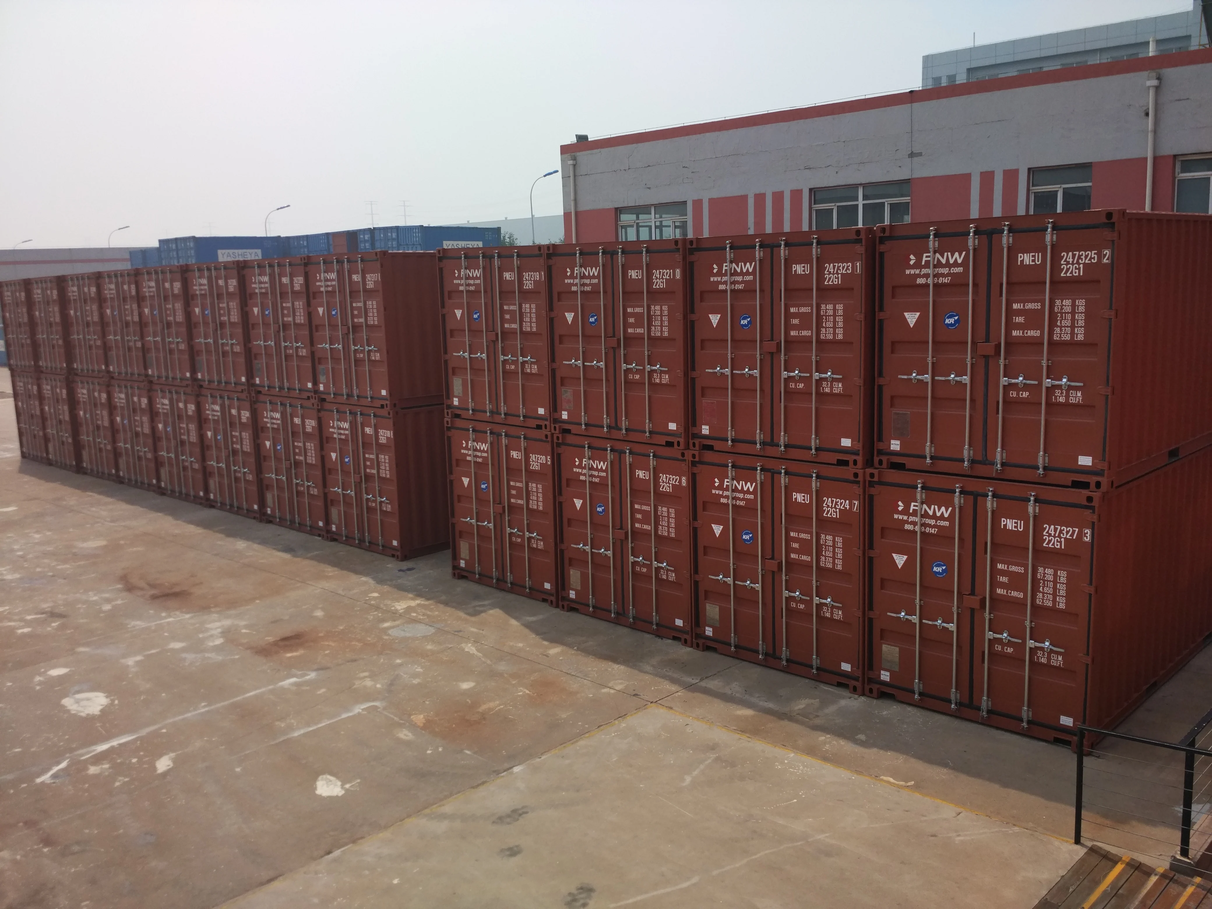 China direct selling  6 m 20 ft 12 m 40 ft container shipping container full size IOS standard container