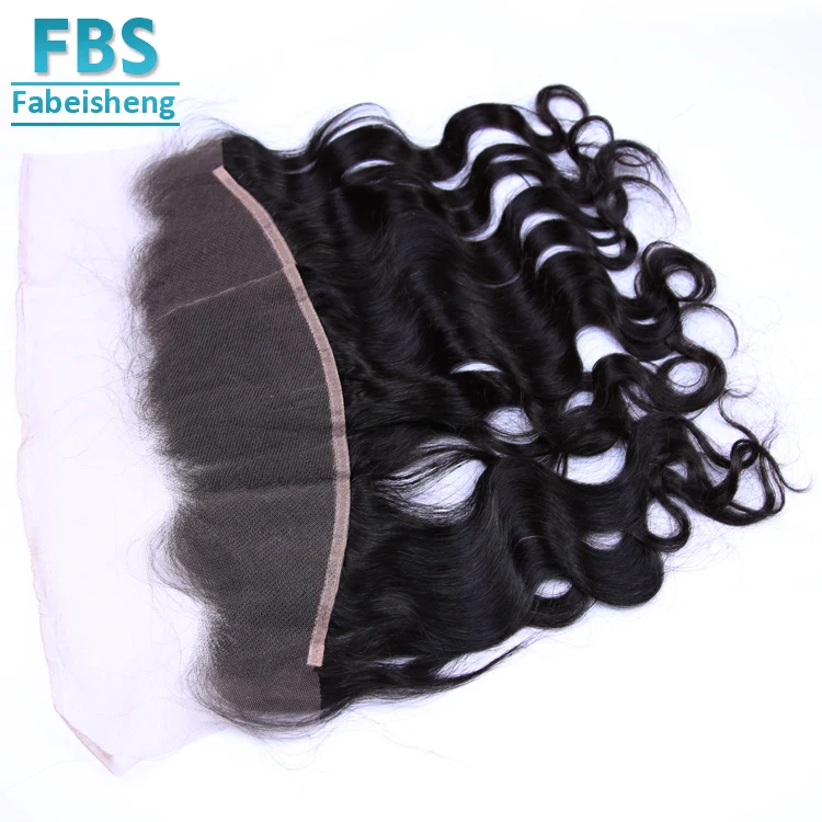 
FBS Factory Cost Price Top Quality 100% body wave remy Virgin Human Hair Bleached Knots Invisible Frontal 