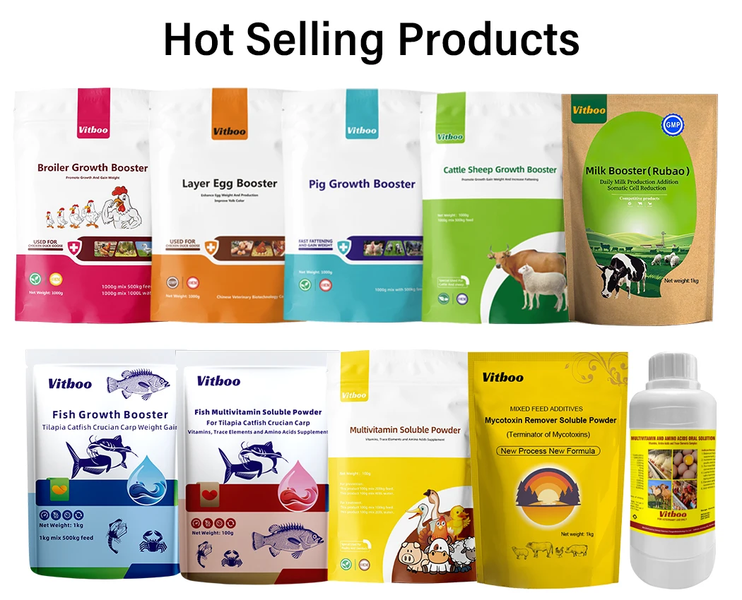 Mixed feed additive broiler fattening booster weight gain supplements promote growth for poultry chicken feed supplement