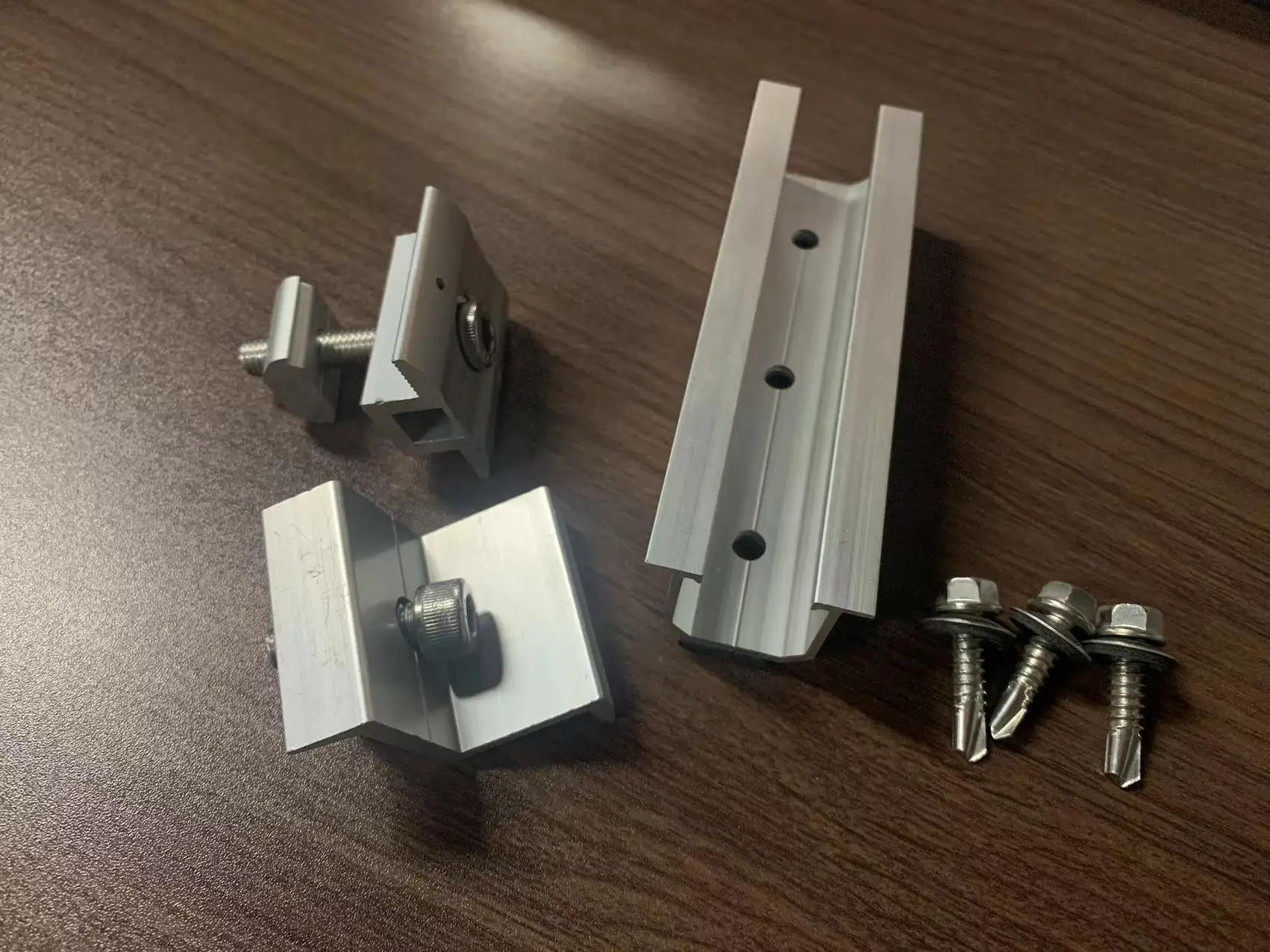 Angels Solar Aluminum U Mini Rail Metal Roofing Solar Panel Mounting Bracket