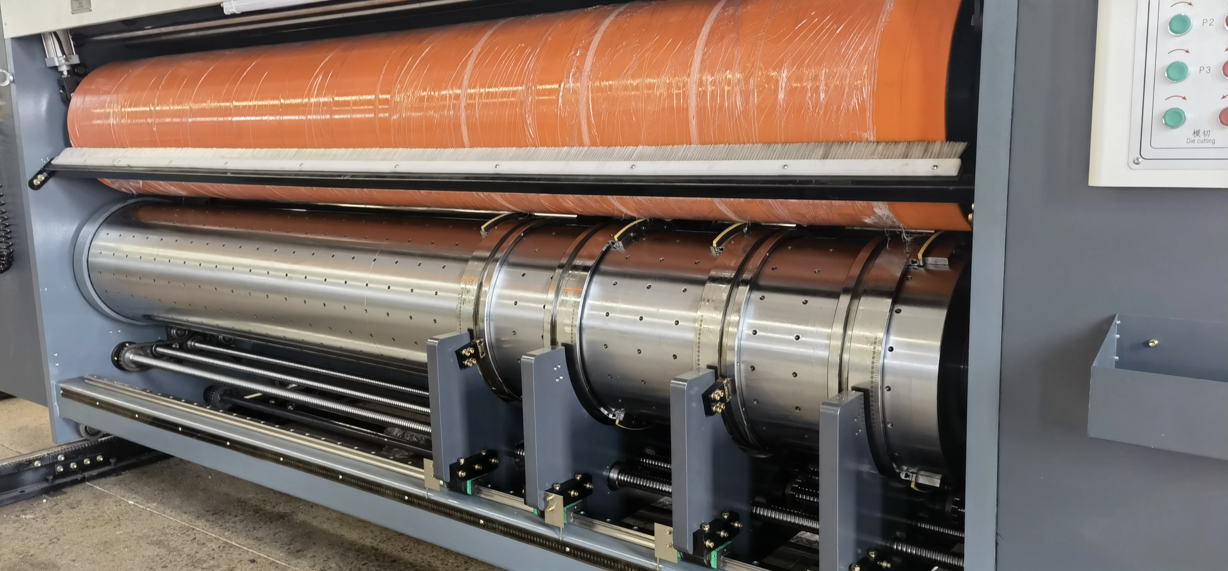 Cardboard Box Printer Machine Inline Automatic Folder Gluer Machinery