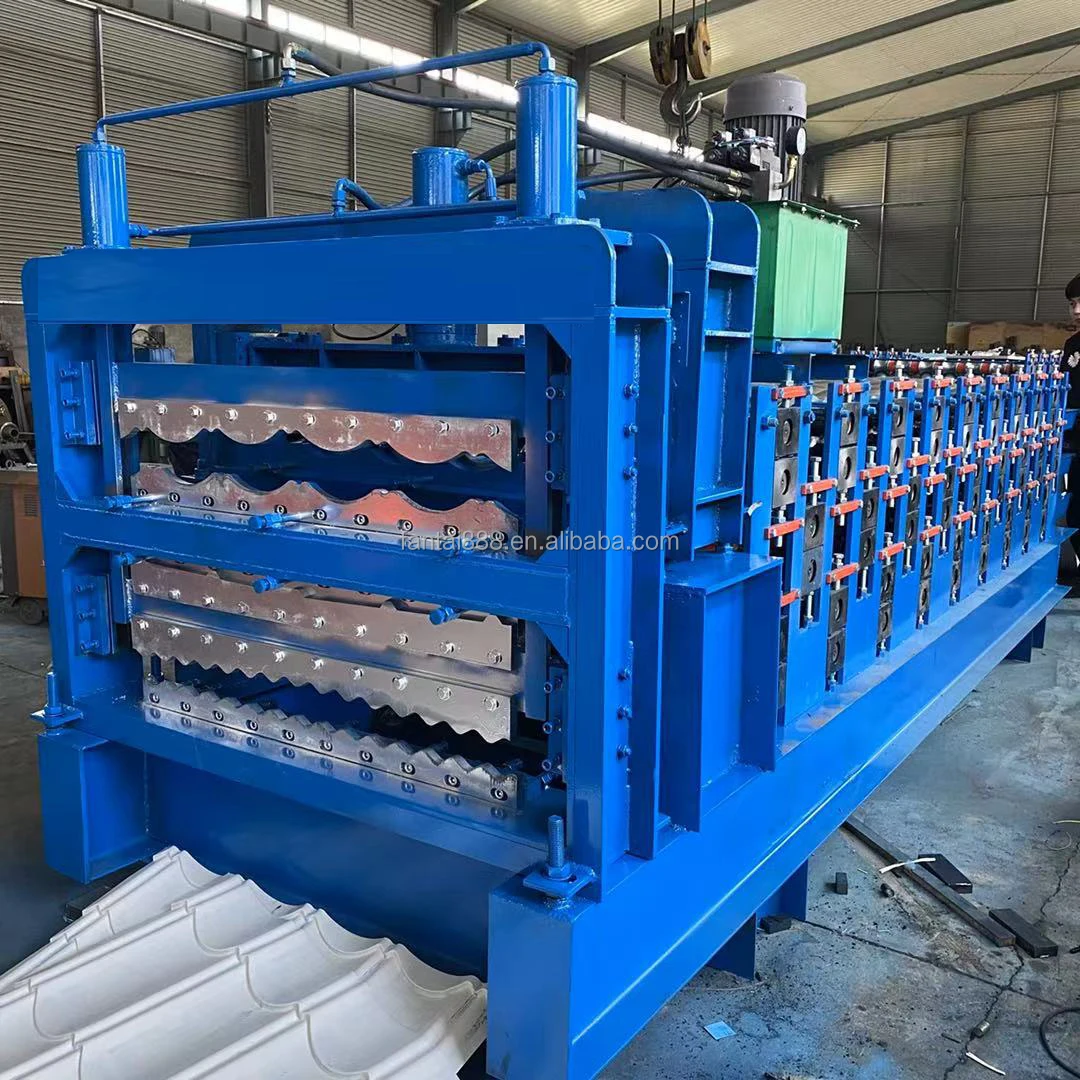 High speed corrugation roll forming machine three layer roll forming machine roof panel roll forming machine