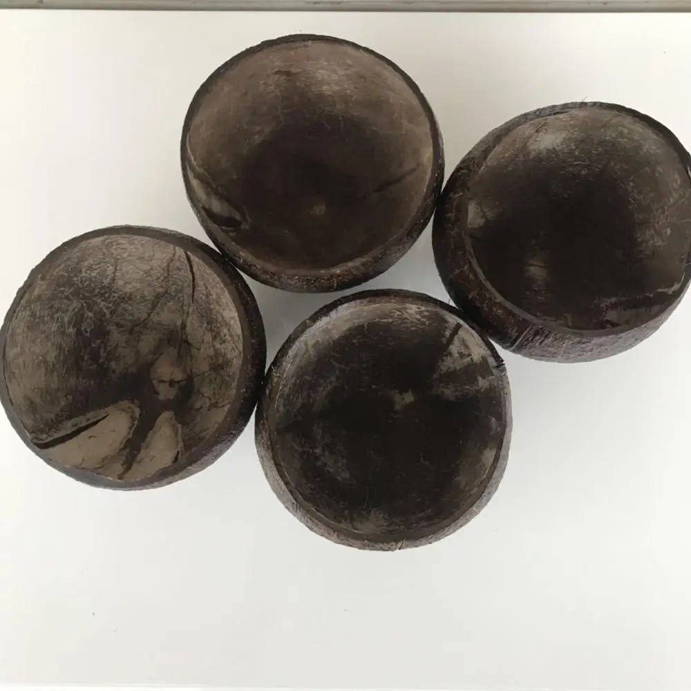 Fancy Handicraft Ice Cream Cup Customized Natural Coconut Cups for Hawaiian Party