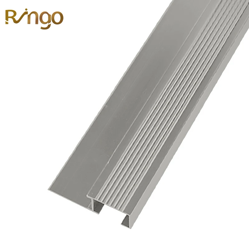 Foshan Ringo Decoration Metal Ceramic Tile Corners Trim Anti Slip Aluminum Stair Nosing Edge