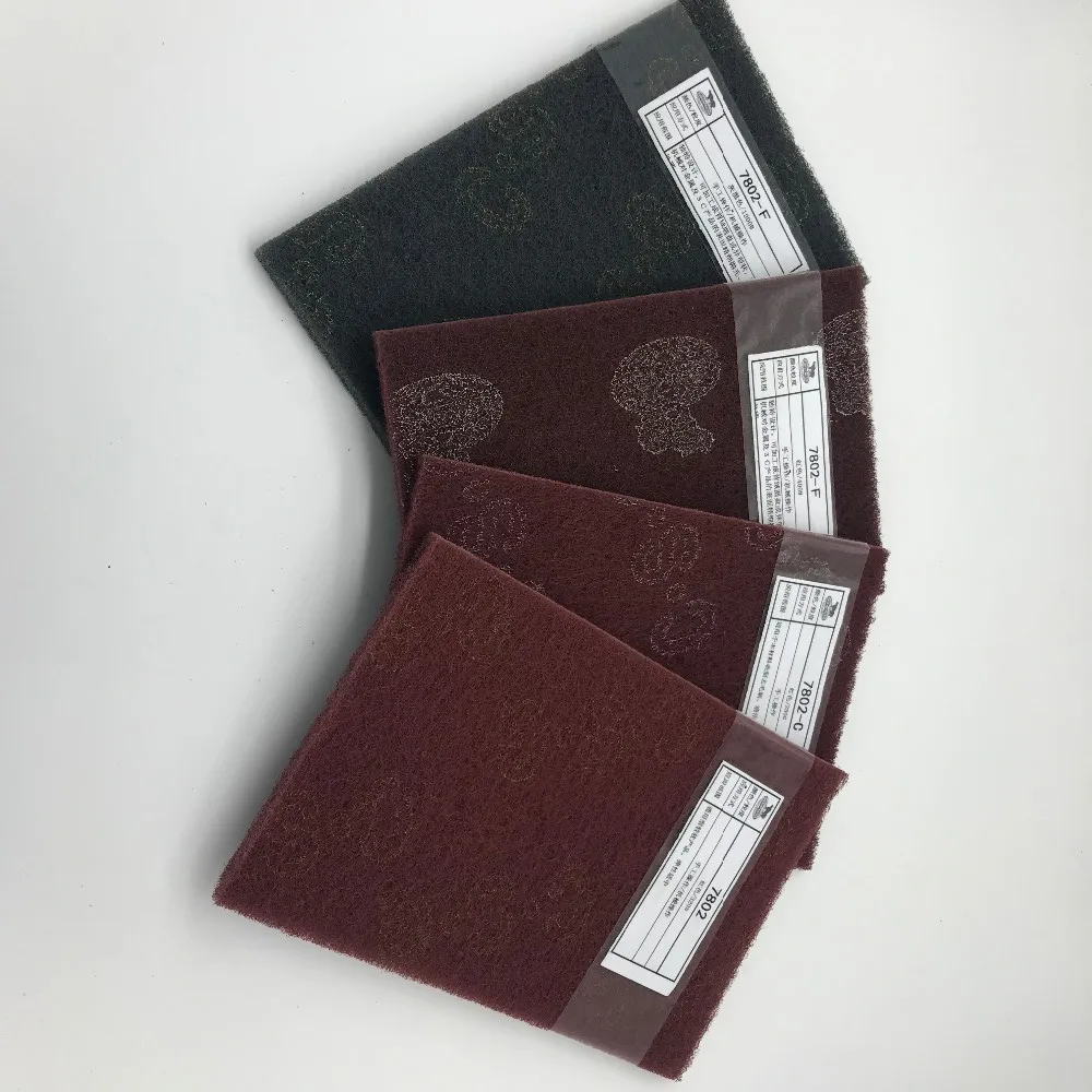Well matched Non Woven Abrasive Scouring Pad for wire drawing of no-metal