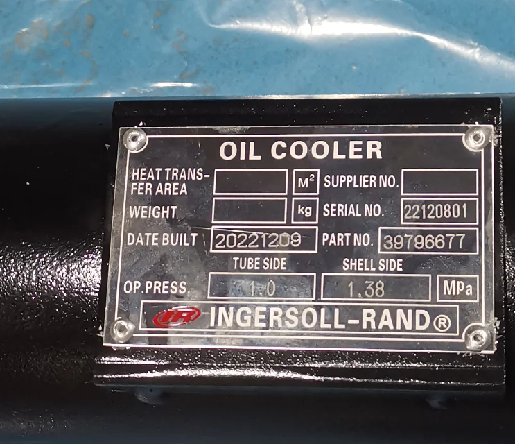 IR Factory Direct Supply OEM Genuine & Original  Oil Cooler 39796677 for Ingersoll Rand air compressor