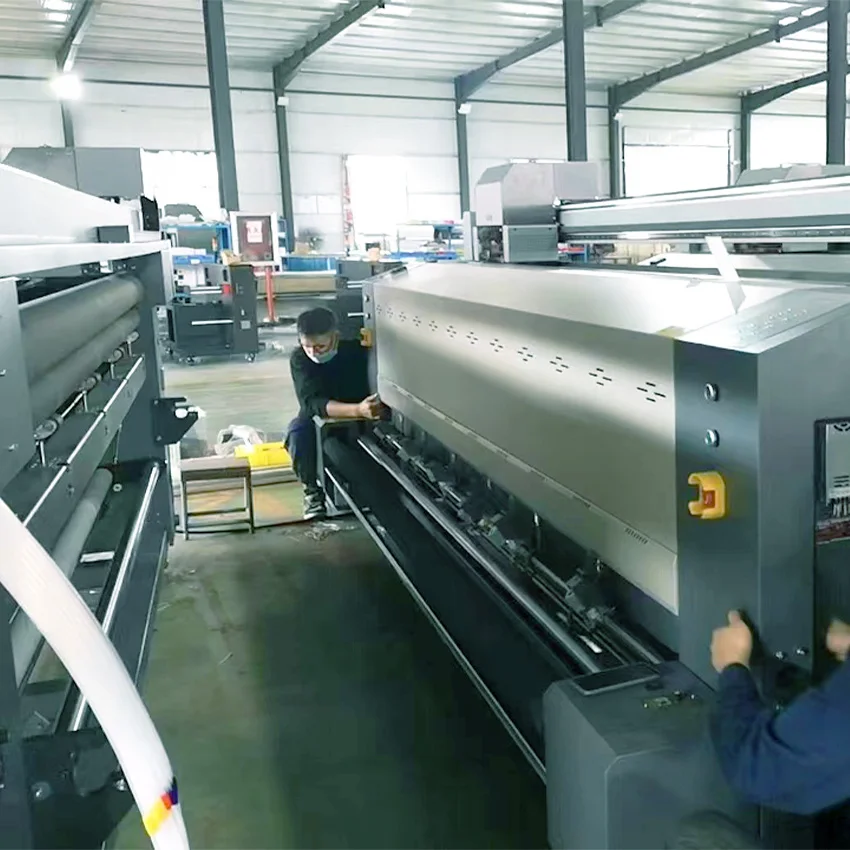 I3200 Head Direct to Fabric Flag Banner Display Stand Digital Printer Wide Format Integrated Textile Sublimation Inkjet Printer