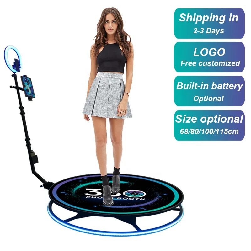 selfie 360 spinner degree platform business photobooth camera vending machine video booth 360 photo booth machine
