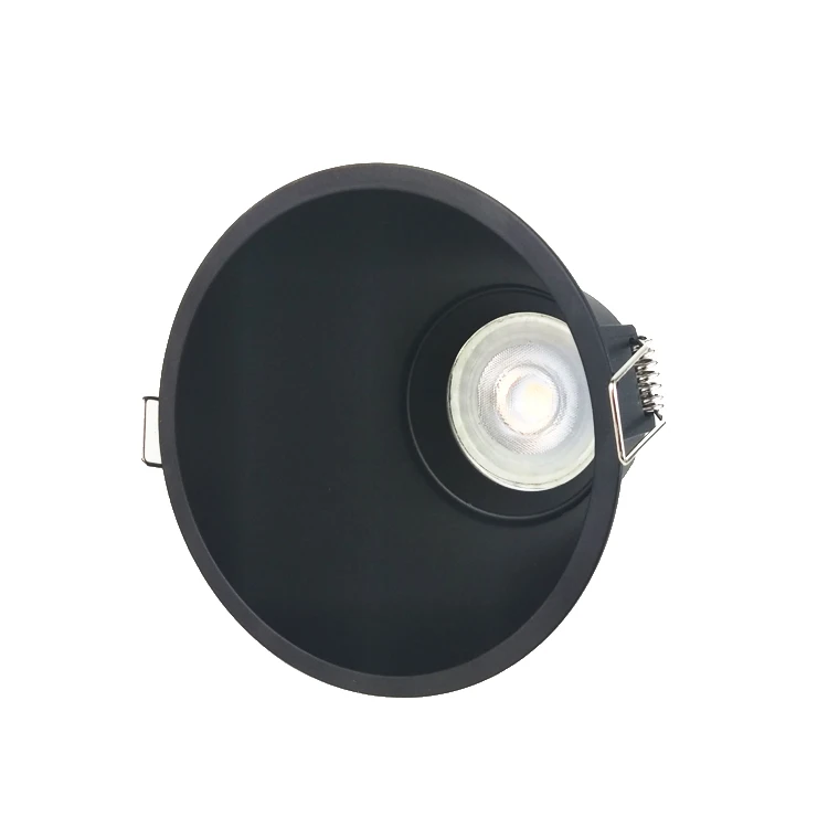 Shopping Mall Hotel Deep Anti Glare  Round Fixed White MR16  G5.3 GU10 Downlight Ring Fixture