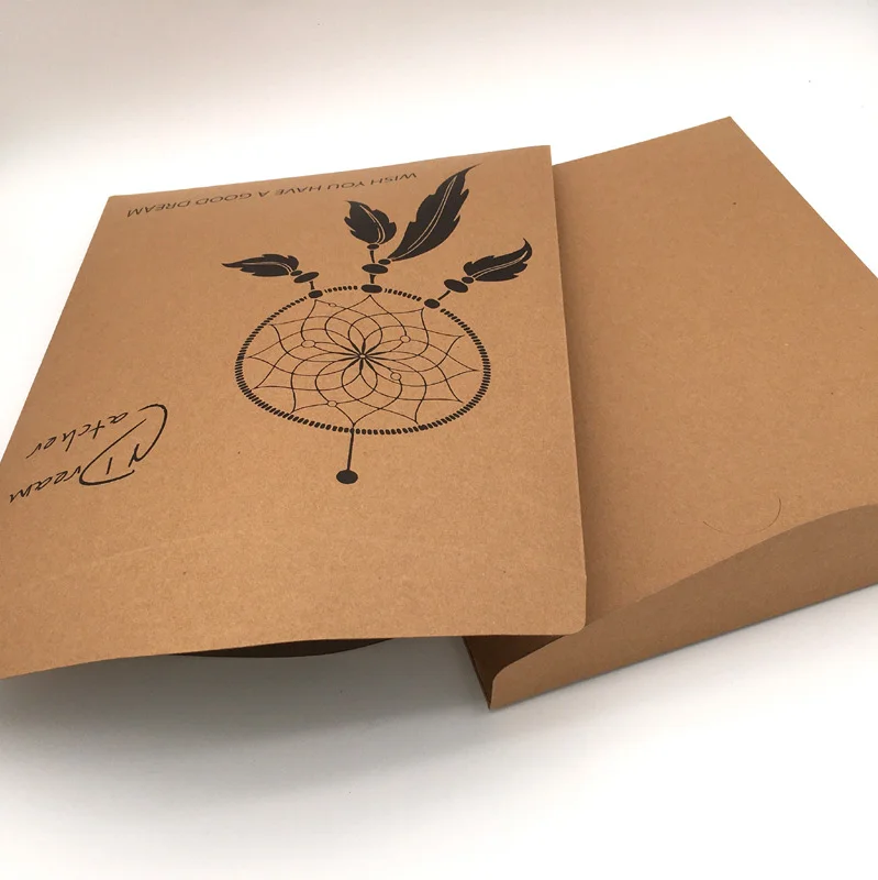 Custom Kraft Envelope Bags Portable Paper Bags with Window, Custom Sizes and Designs