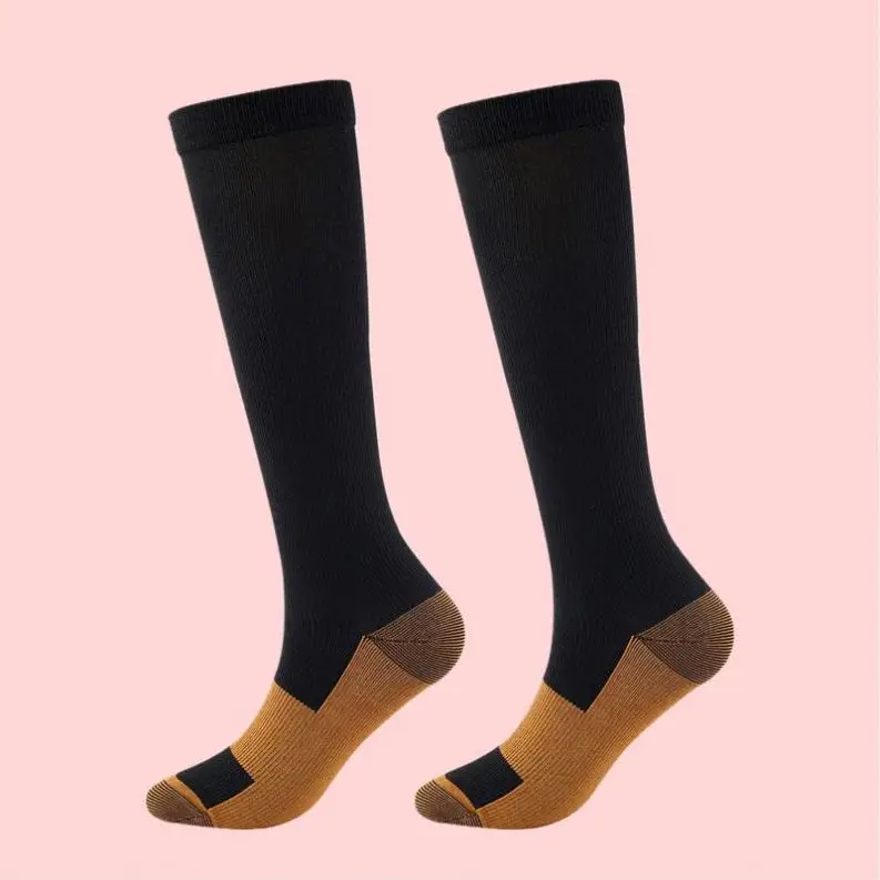Compression Elastic Sports Socks For Men Women Hiking Running Flight Pregnancy Swollen Varicose Veins Marathon Designed Comfort