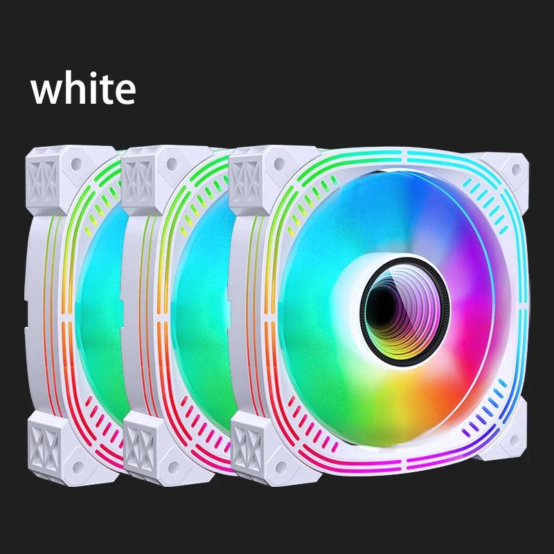 Охлаждающий вентилятор для корпуса 12 см розовый белый Aura Sync 5v Argb Rgb
