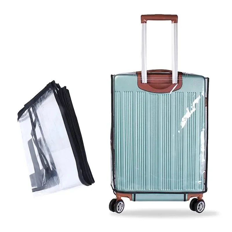 Luggage Protector Suitcase Cover Clear PVC Suitcase Cover Protectors Luggage Cover Waterproof for Wheeled Suitcase.