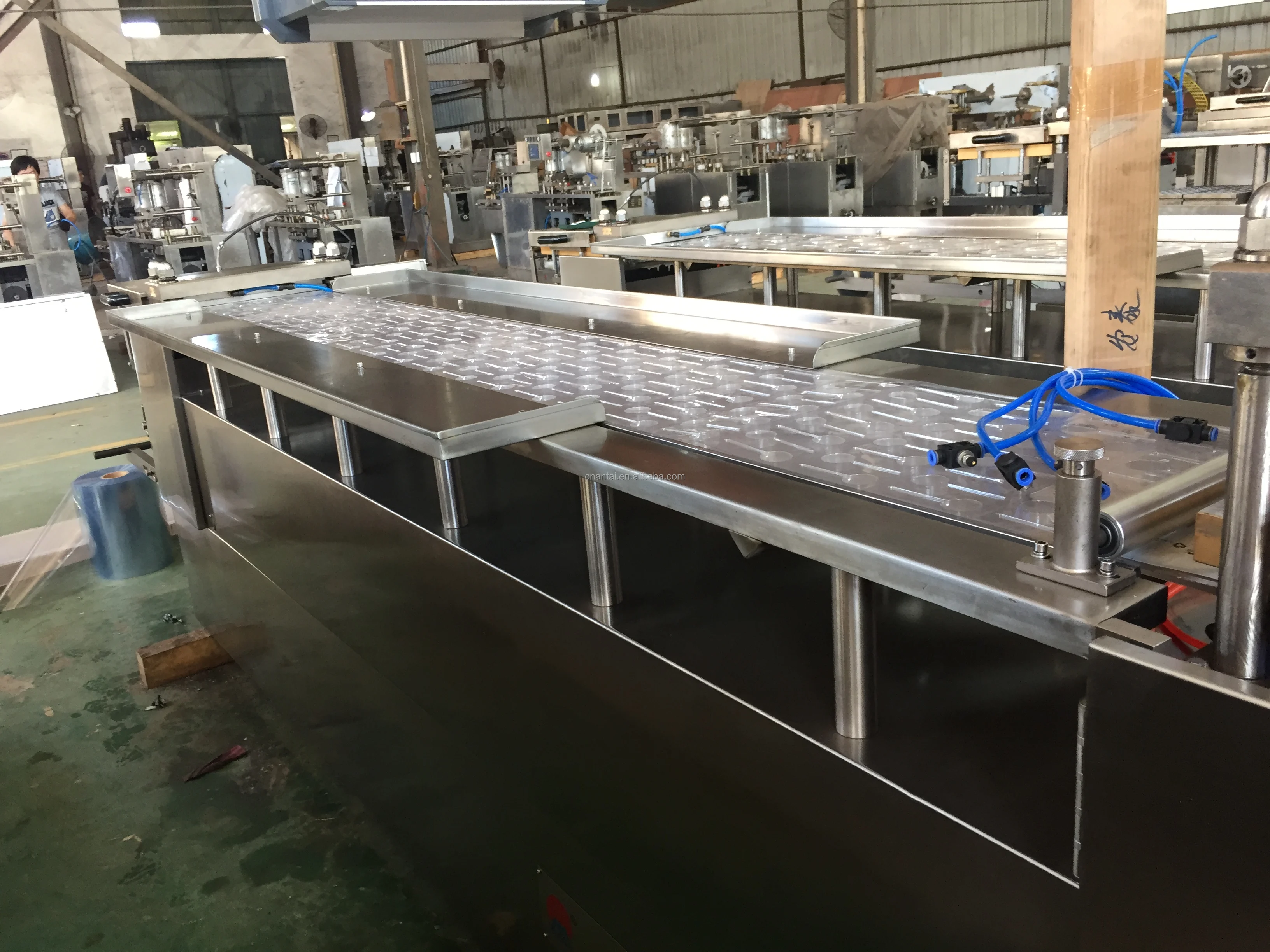 DPB Full Automatic Oil Liquid Blister Packaging Honey Chocolate Sauce Cream Syrup Honey Jelly Cup Food Blister Packing Machine