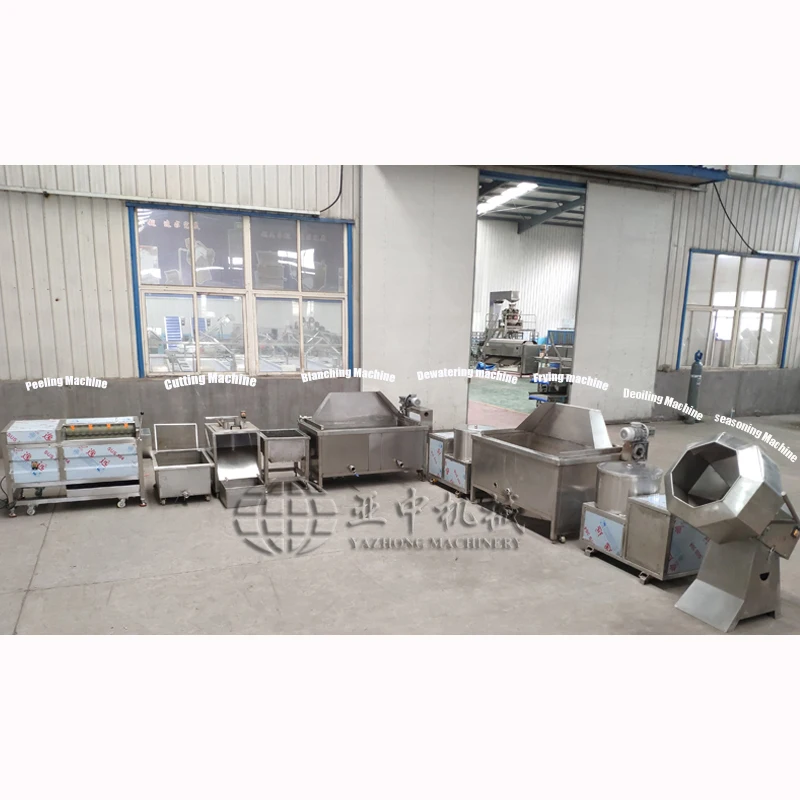 Yazhong Other Snack Machines Potato Chips Frozen French Fries Production Line
