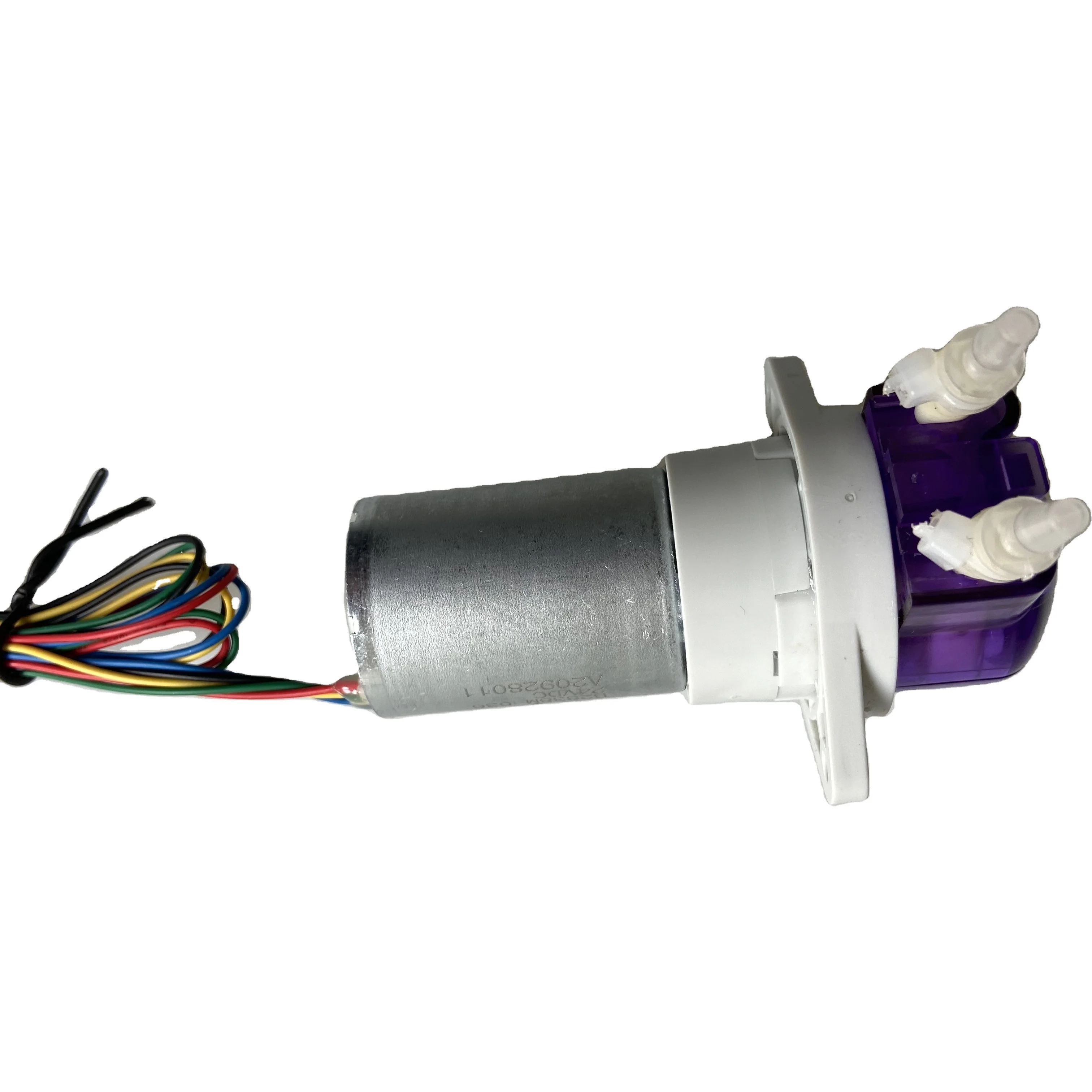 Cinyar 6V/12V/24V DC reduction gearbox 3 rollers small flow acid alcohol dosing peristaltic pump for beverage & drinks transfer