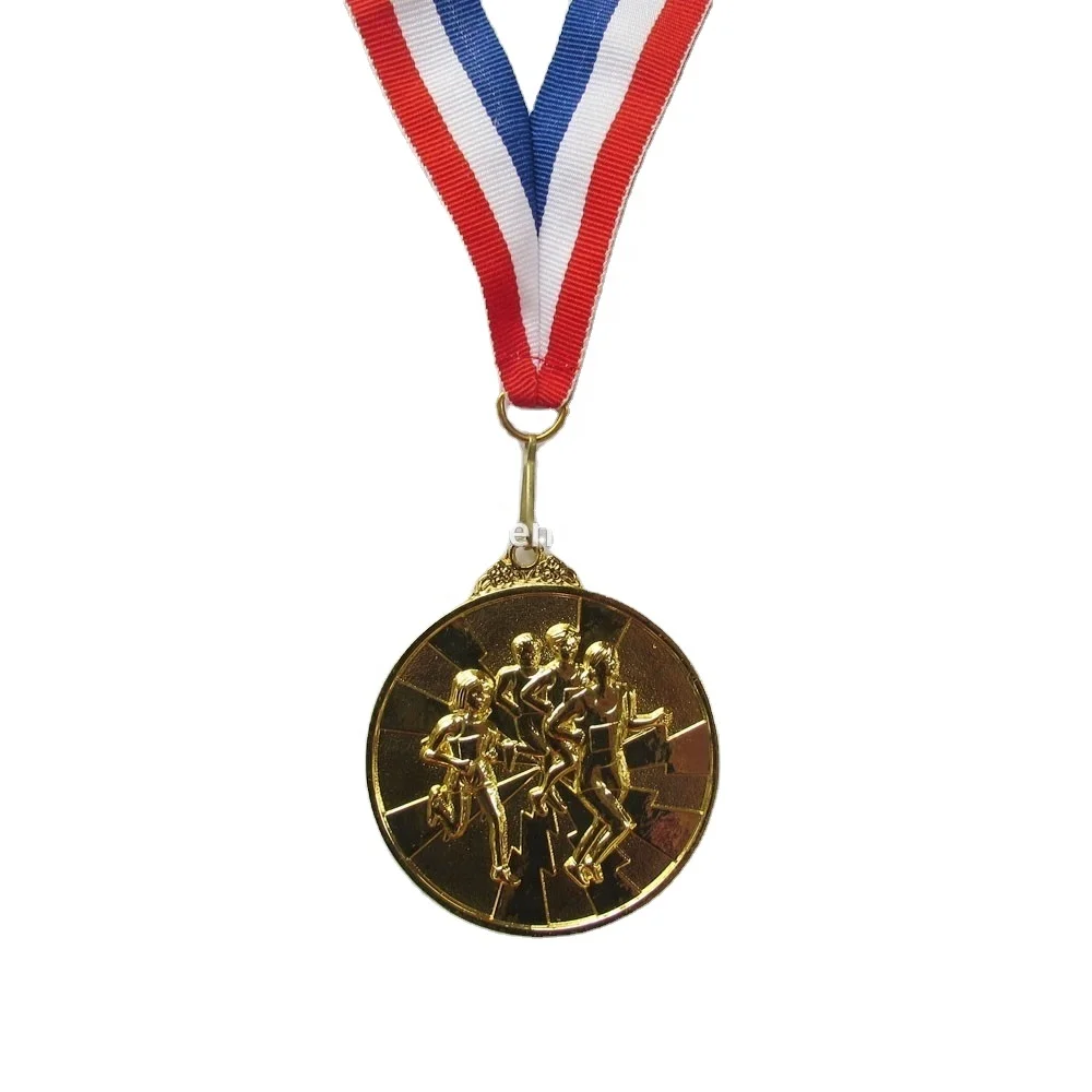 Custom Retro Fashion Metal round cool design die cast Sport with Ribbon No MOQ Gold Medal Professional Wholesale Manufacturer