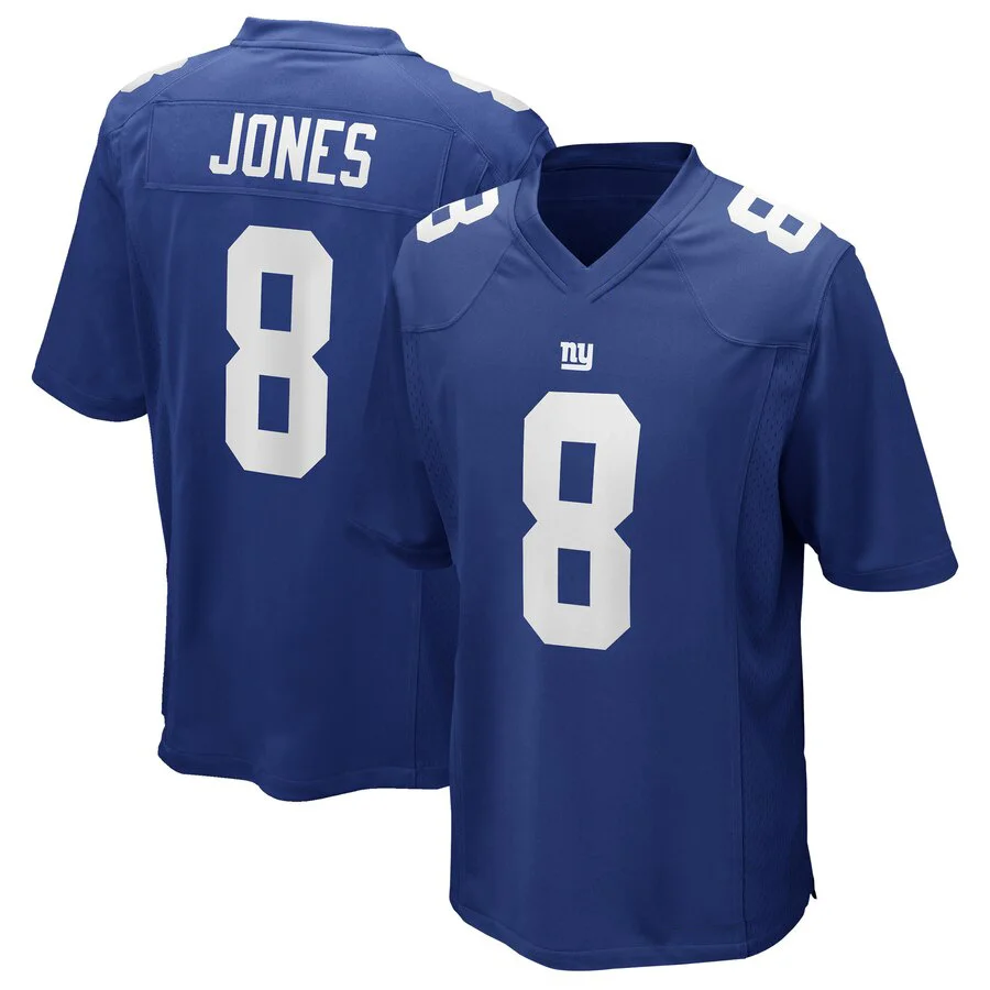 NFL Rugby Uniform T-shirt  Barkley 10 Manning 8 Jones soccer rugby jerseys