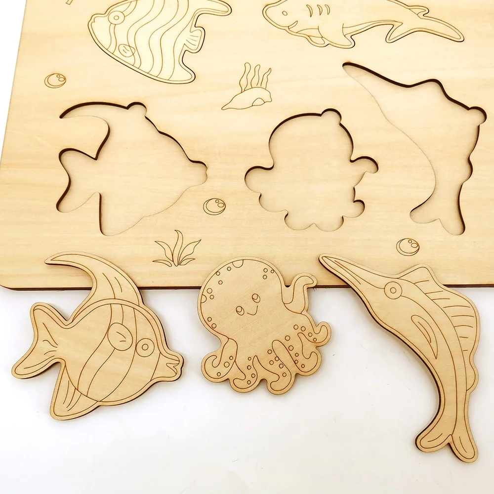 Детский деревянный пазл