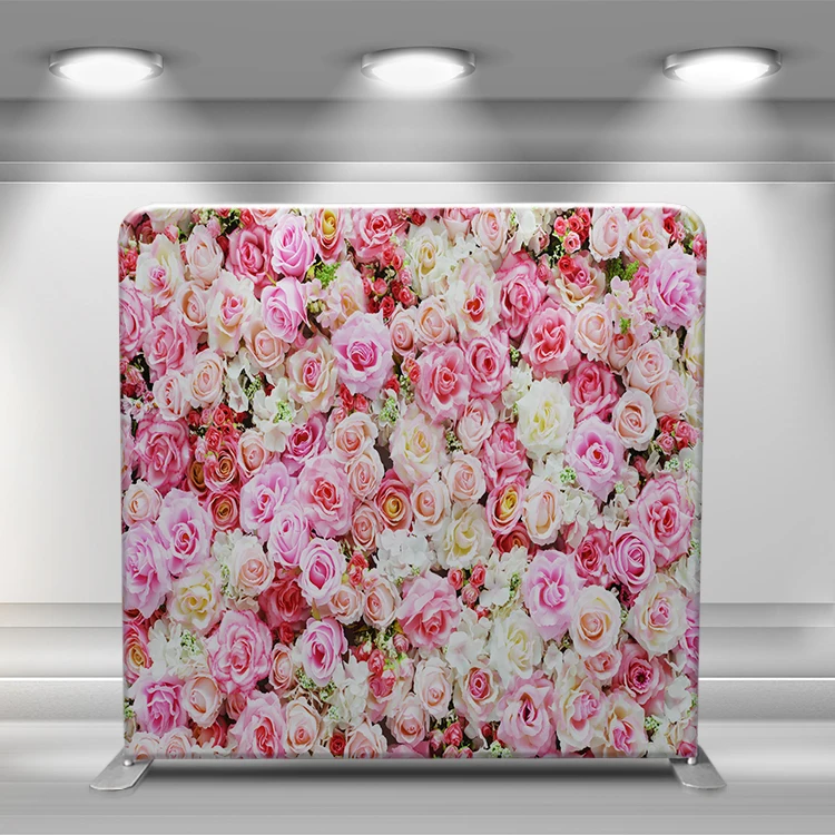 Customized straight tension fabric pillow case printed photography backdrop stand