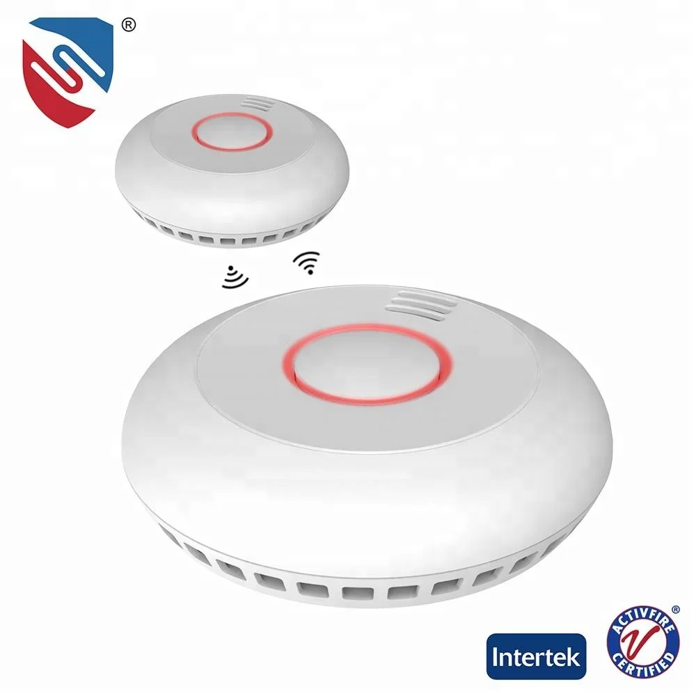3 В в батарея работает Беспроводной детектор дыма с его сертификации ACTIFIRE