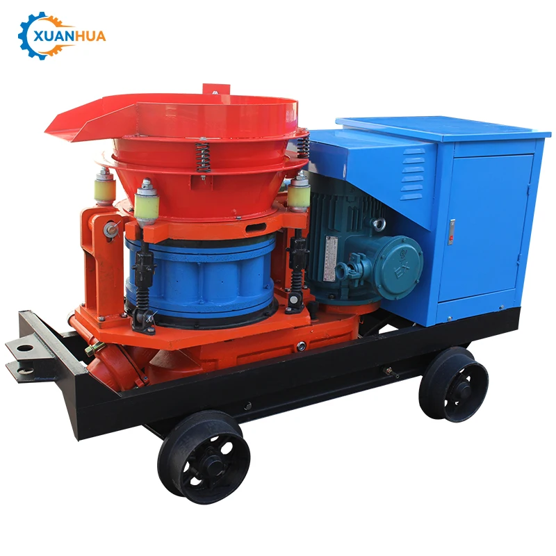Concrete Injection Shoot Throwing Machine Dry Wet Mix Concrete Spray Shotcrete Shot-Blasting Machine