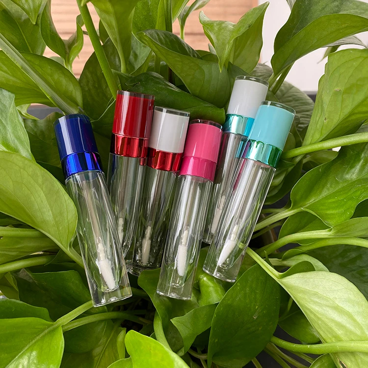 
Factory Vendor Logo Lip gloss Wand Packaging Colored 8ml White Pink Metalic Custom Empty lip gloss containers tube 