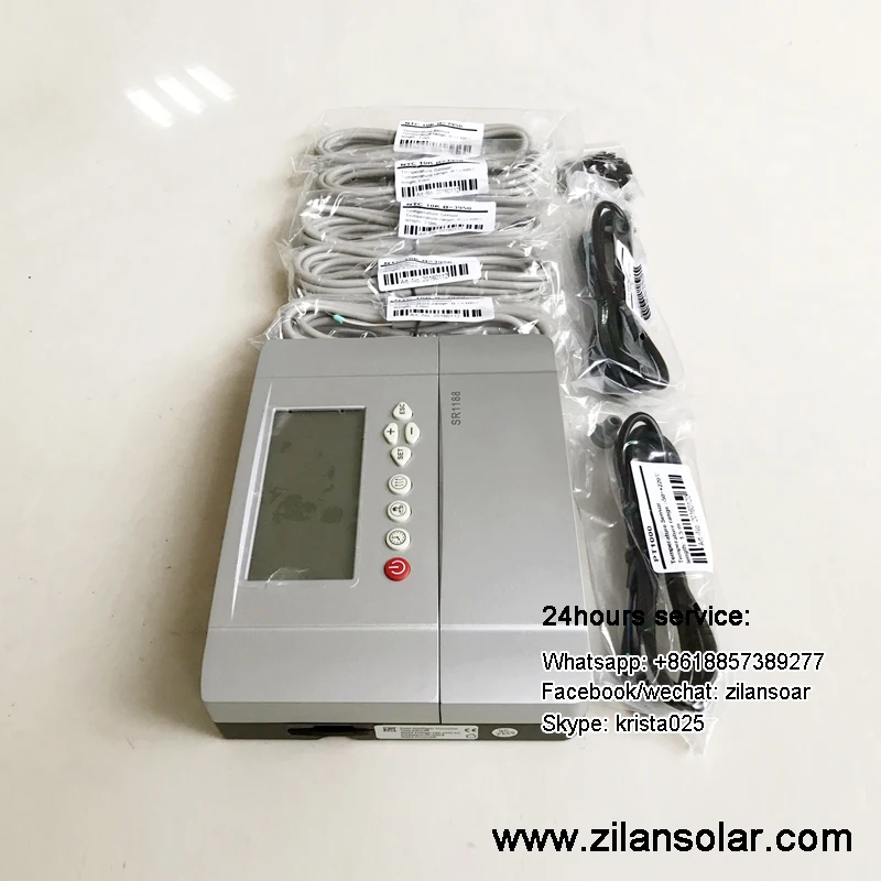 2015 new SR1188 solar controller 110~240V with internet acces water heater system controller,6 swimming pool heating 8 sensor