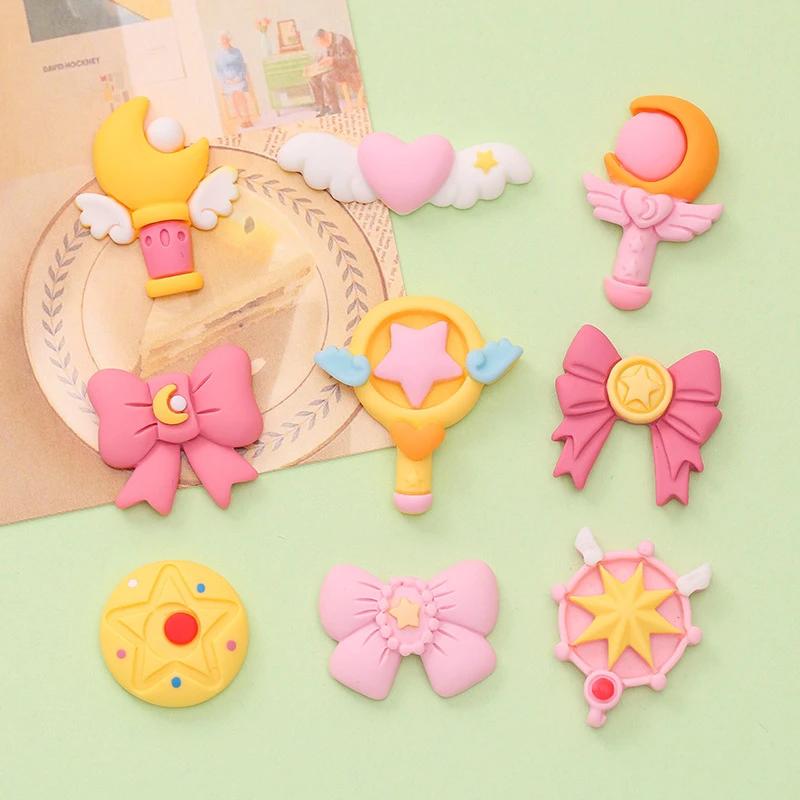 2022 New Resin DIY Magic Stick Butterfly Fruit Croc Charms for Girls Shoe Charms Decorations Gifts