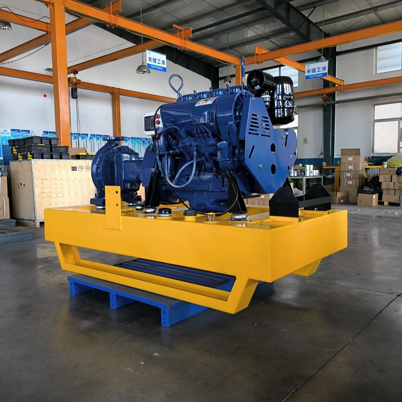 6 inch diesel centrifugal irrigation pump with F4L912 diesel engine 100-65mm
