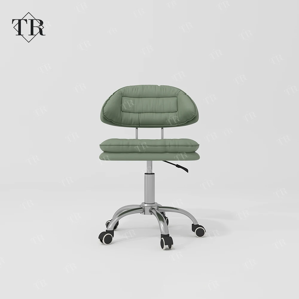 Turri Nail Shop Manicure Combo Leather Manicurist Nail Technician Rolling Wheel Chair Set Manicure Chair Stool Set With Tripod