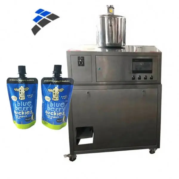 Korea chili sauce doypack/stand up pouch with spout filling and capping packing machine