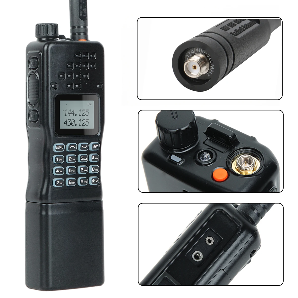 Baofeng AR-152 15W High Powerful Tactical Game Walkie Talkie Dual Band Long Range AN /PRC-152 2-Way Radio add Carrying Bag