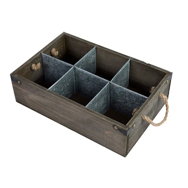 
Sitting room dinner table centrepiece organize caddy small wood crate 
