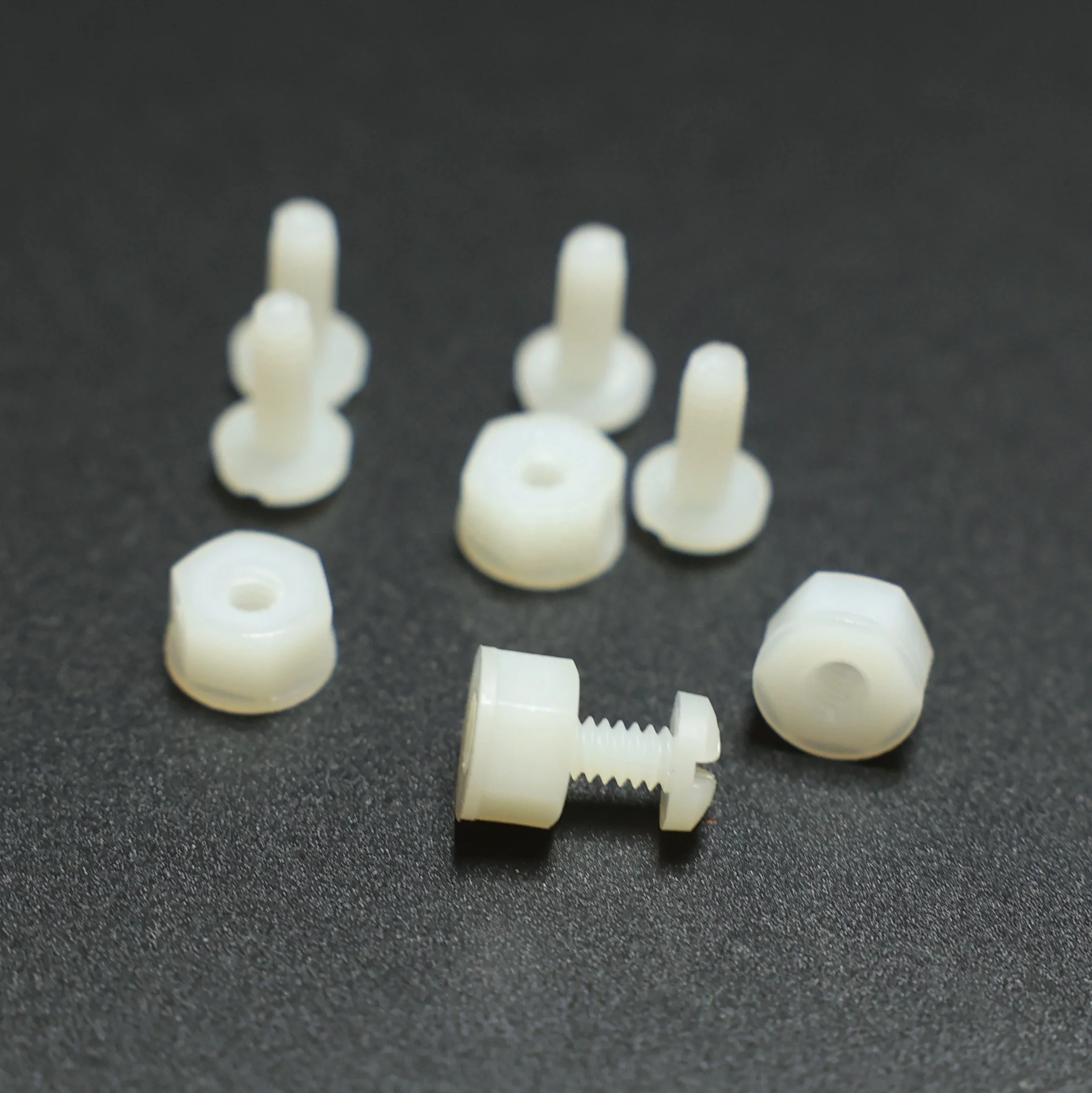 Nylon Combo Binder Machine Screw-Thread Size 6-32 Thread Length 9.5mm 0.375 Inch