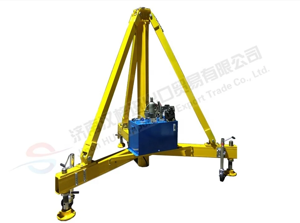 Newly designed hydraulic cylinders for the tripod lift used in aircraft maintenance