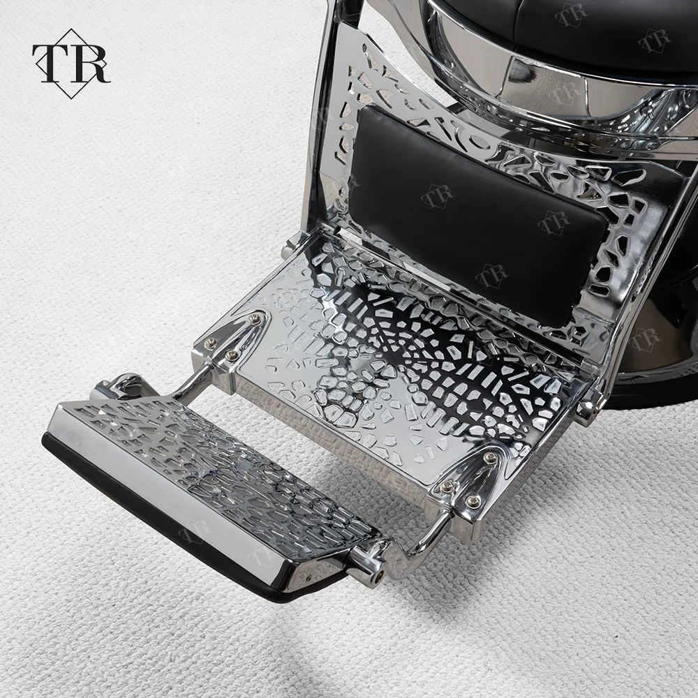 Hot sale elegant barber chair Classic design Salon furniture White leather Vintage barber chair Takara Belmont Barber chair