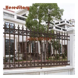 High quality aluminium alloy fence metal picket ornamental fence tubular aluminum fence